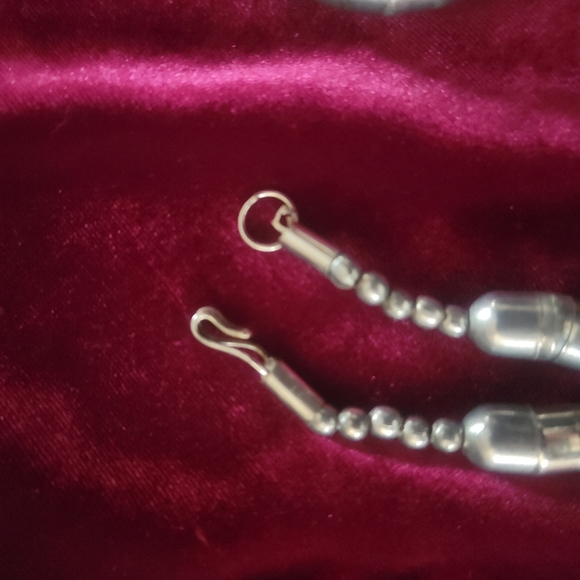 Vintage Sterling Silver Stacked Beaded Snake Tube Necklace - Picture 4 of 5